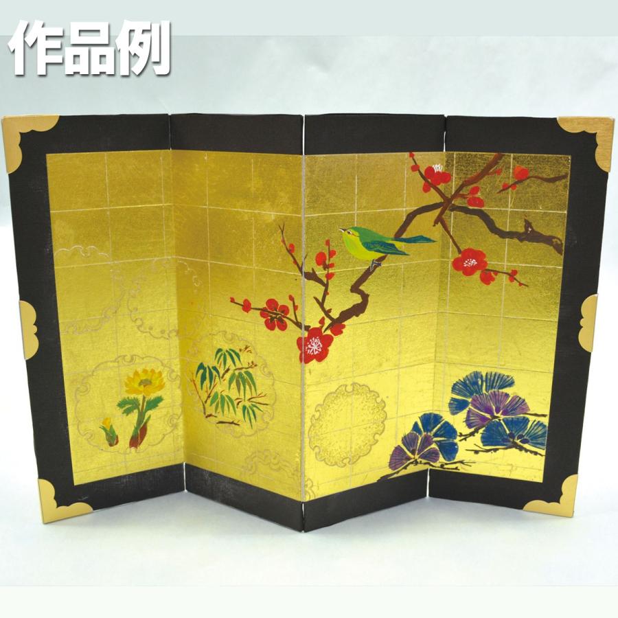 プッシュカラー 本格手作り金屏風 未組立 切り絵 カッティング 和風 0504 画材 ものづくりのアートロコ 通販 Yahoo ショッピング
