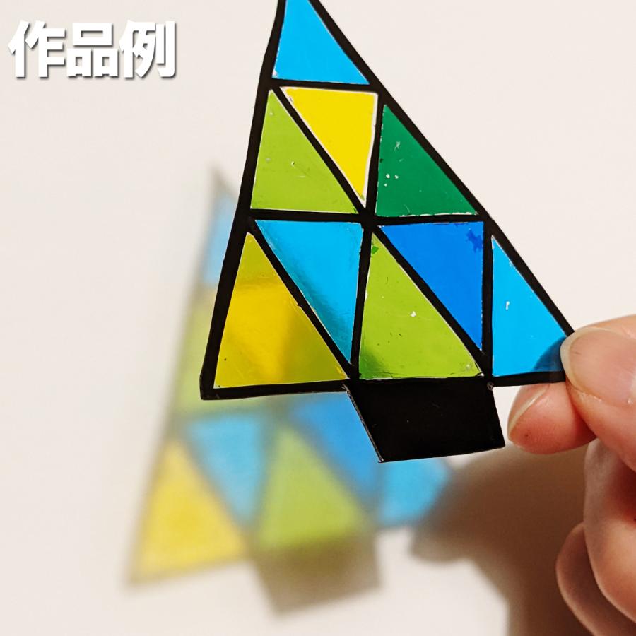 プッシュステンド モビールセット A4判 【 ステンドグラス風 切り絵 切