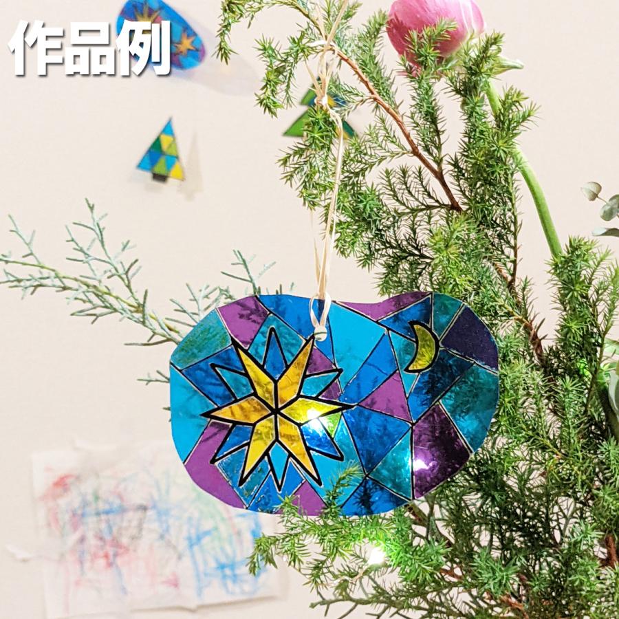 プッシュステンド モビールセット B4判 【 ステンドグラス風 切り絵 切