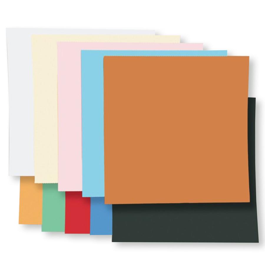 両面カラー 片段ボール 単色 10枚組 400×400mm 【 工作 紙 段ボール