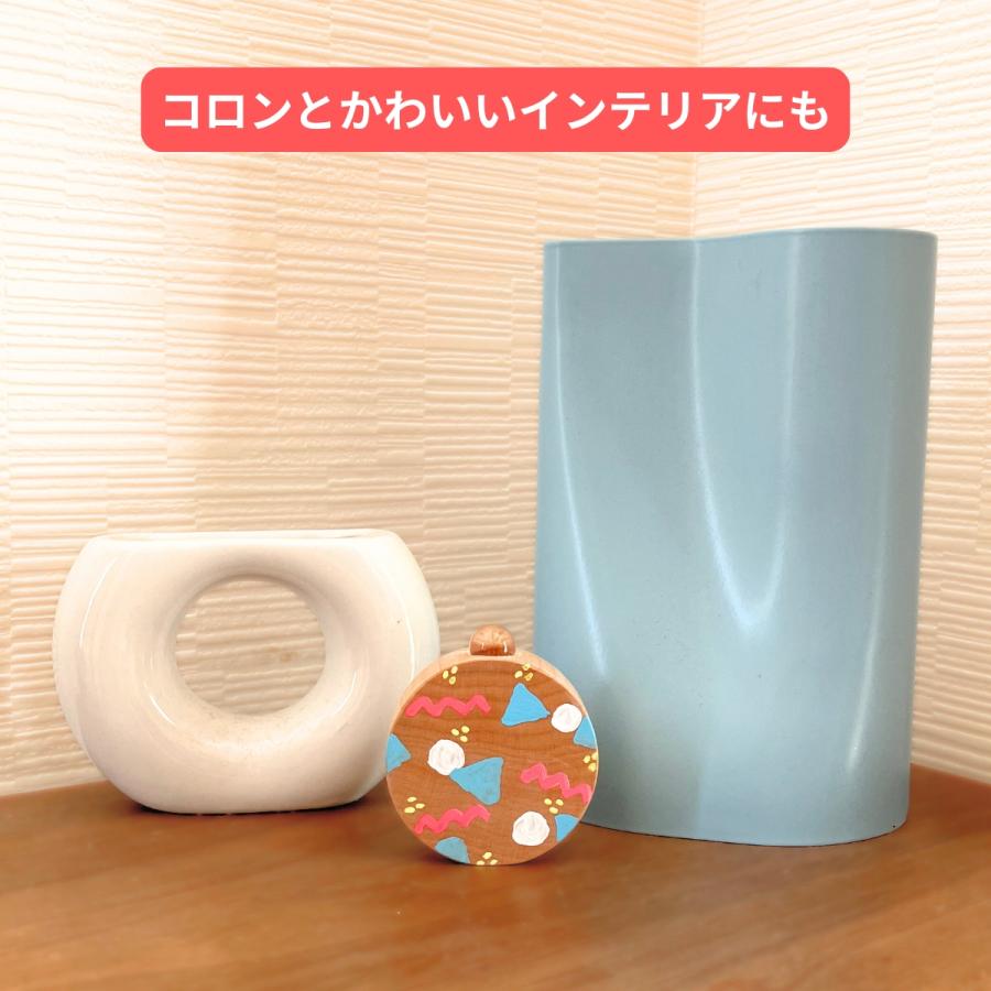 木製 円盤型万華鏡 無地 直径約53mm【 カレイドスコープ ビー玉万華鏡