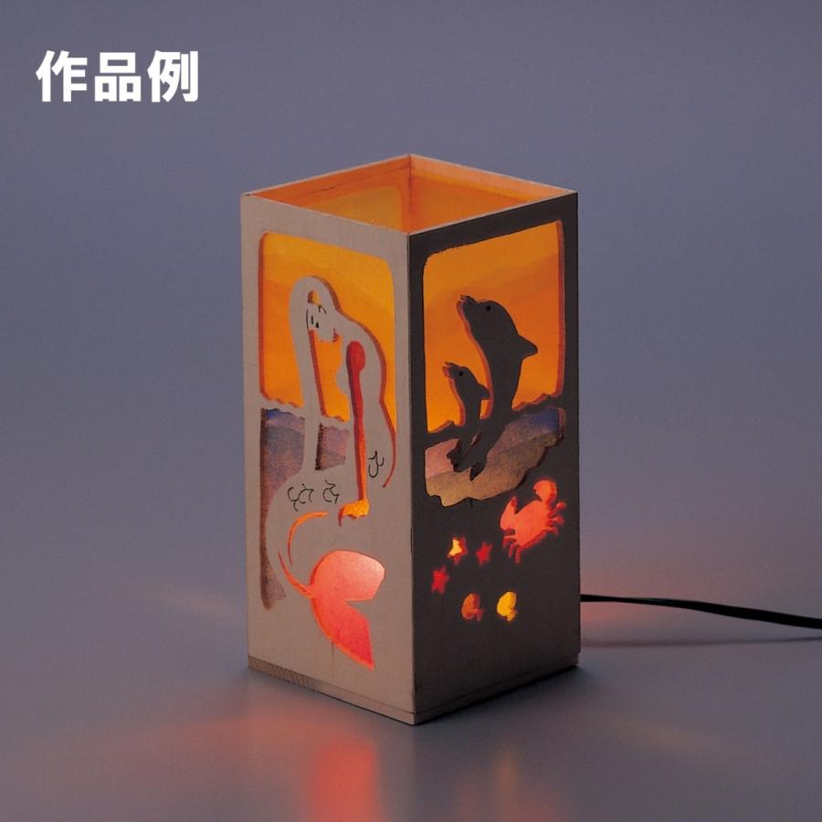 メール便可 当店オリジナル 工作キット ランプシェードキット F 木でつくる ランプ 木製 ライト 照明 画材 ものづくりのアートロコ 通販 Yahoo ショッピング