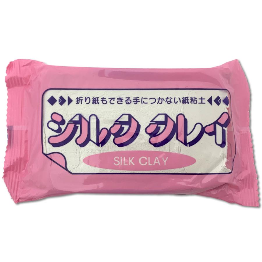 メール便可 ] シルククレイ 400g 折り紙もできる手につかない紙ねんど