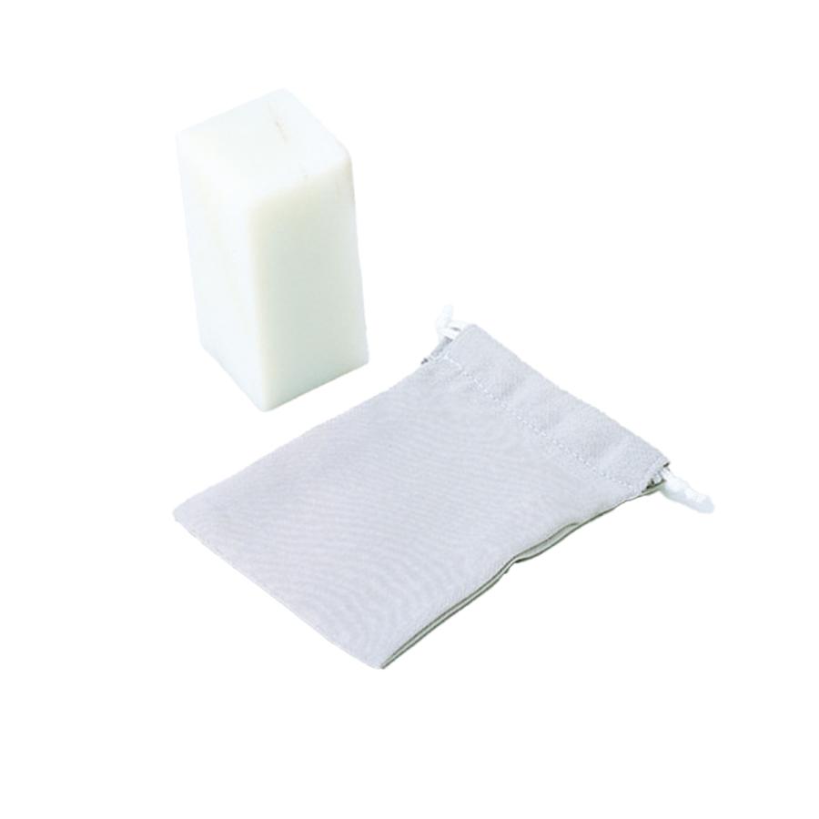 当店オリジナル＞ 布袋付き 印材セット 高麗石 30mm角 【 篆刻 篆こく