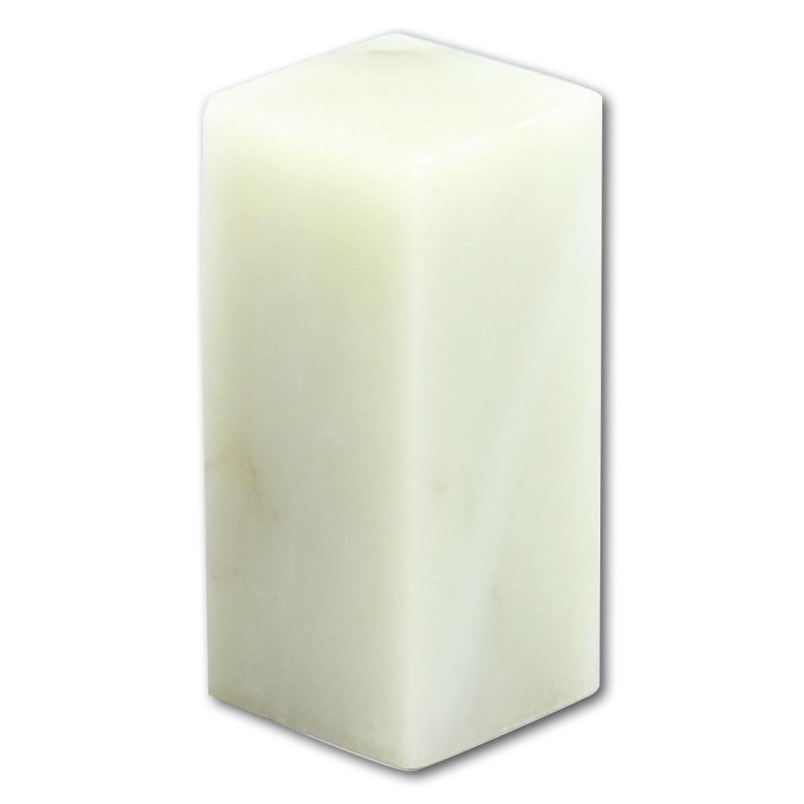 てんこく 印材 白滑石 ろう引きあり 30mm角 【 篆刻 篆こく 石材