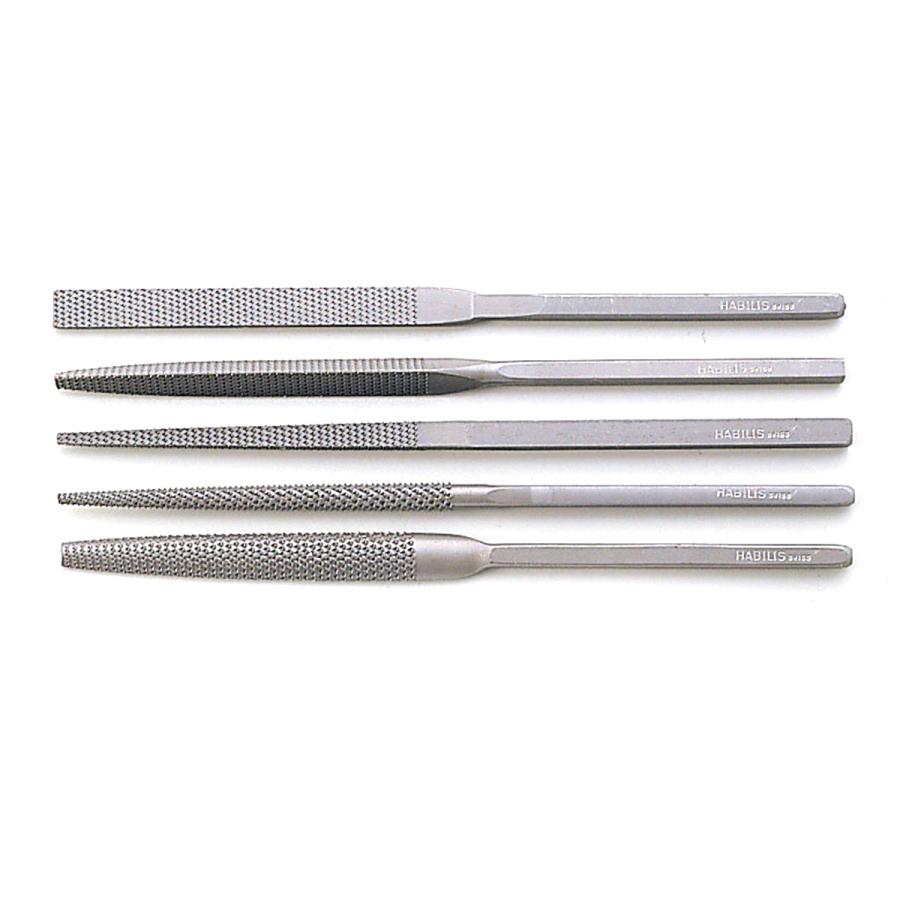 木彫・細工用やすりセット 大 5本組 【 木工 木彫 木工具 やすり 細工用 セット 】