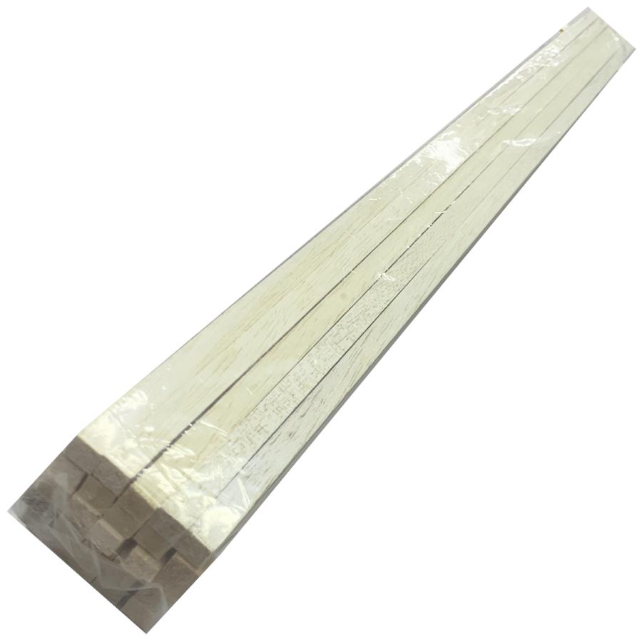 バルサ材 角棒 約900mm×10mm角 25本組 【 木材 木工 バルサ バルサ材 角棒 約900mm×10mm角 25本組 【 木材 木工 バルサ