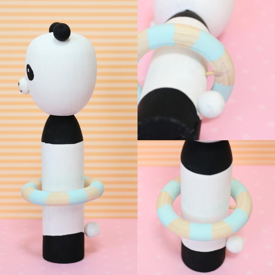 木製 こけし一体型 無地 高さ約160mm 【 絵付け 木工 人形 】 : 画材