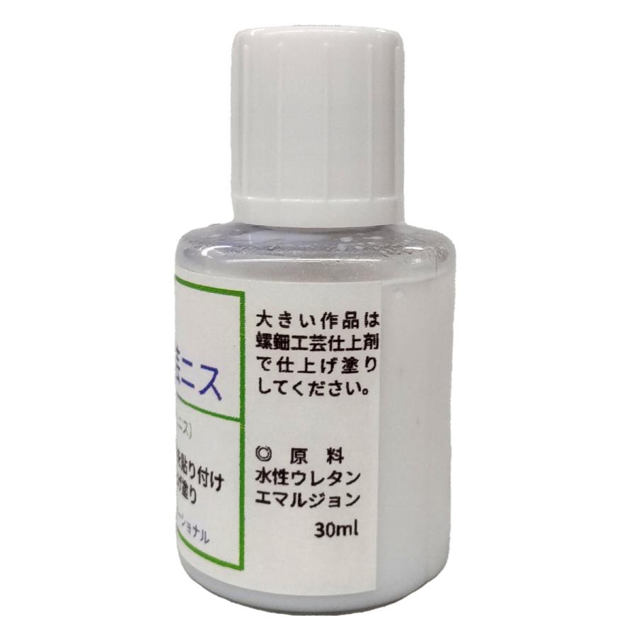 らでん工芸ニス 30mL 【 塗料 螺鈿 うるし 】 : 画材・ものづくりの