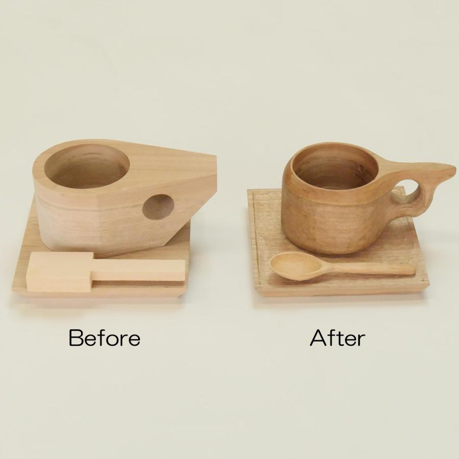 ククサ 木彫キット KUKSA ハンドメイドキット 作業用コルク板付き 道