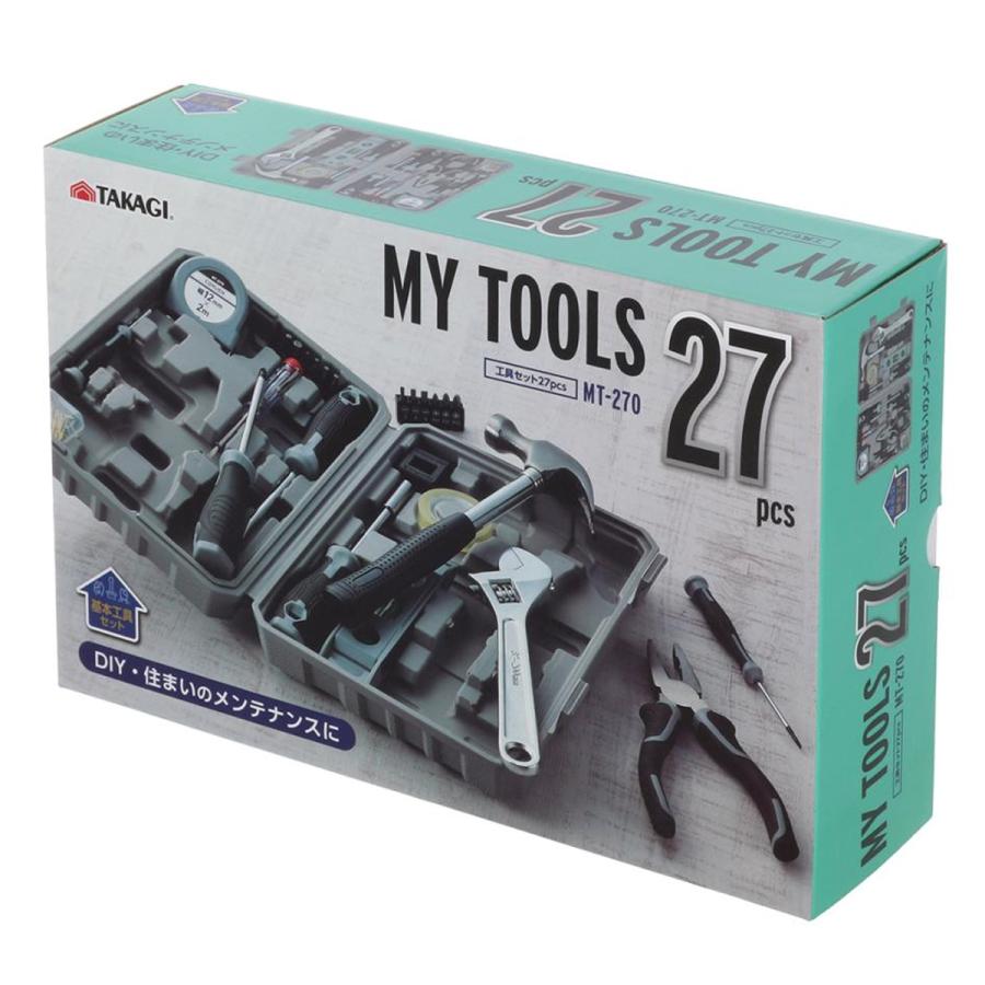 高儀（TAKAGI） マイツールズ 27pcs MT-270 TAKAGI 【 工具セット 高儀