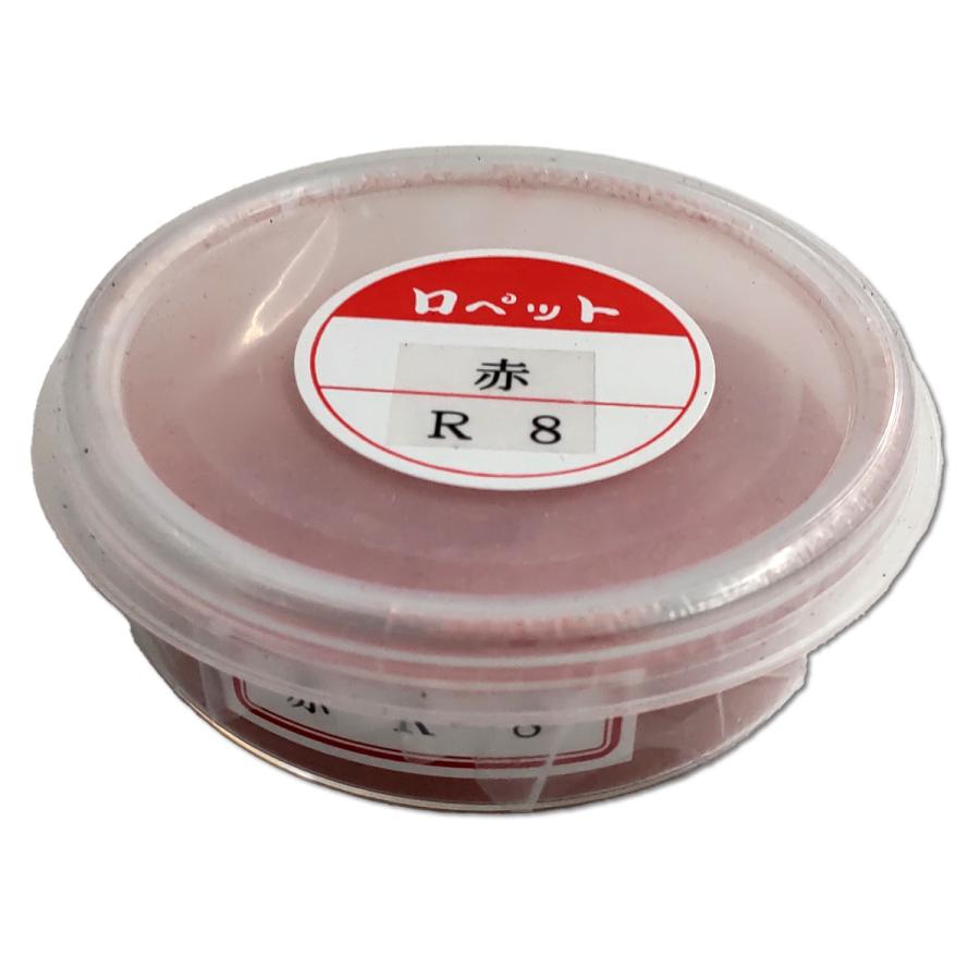 メール便可 ] 七宝絵の具 不透明 単色40g シャーレ入 赤 R8 【 ガラス
