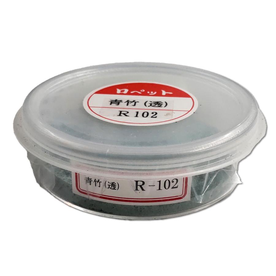 メール便可 ] 七宝絵の具 透明 単色40g シャーレ入 青竹 R102