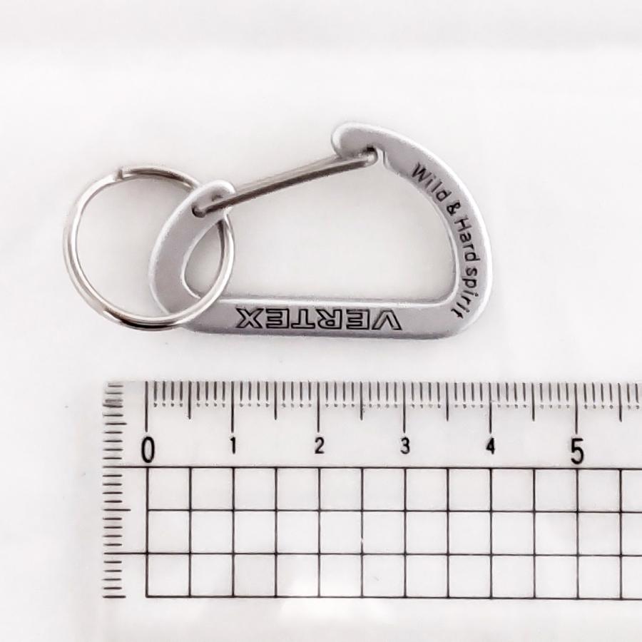 メール便可 ] カラビナ シルバー VEX41 アルミ製 【 キーホルダー 金具