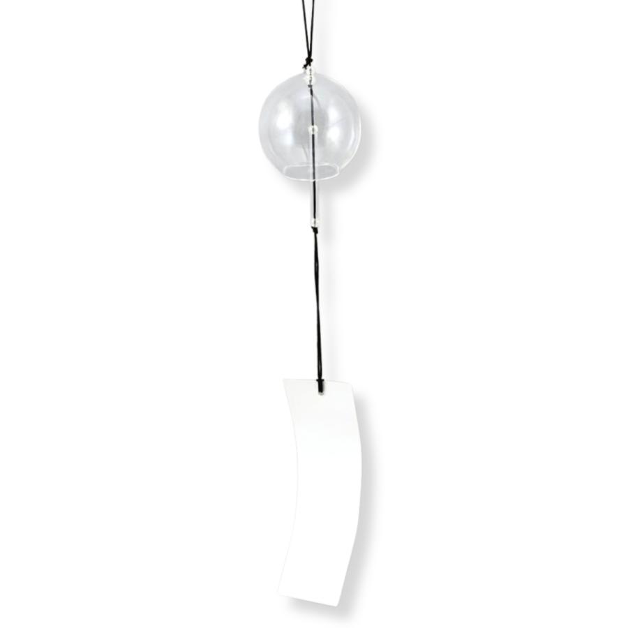 楽描き ガラス風鈴 1個 【 夏工作 透明 無地 ふうりん ガラス製