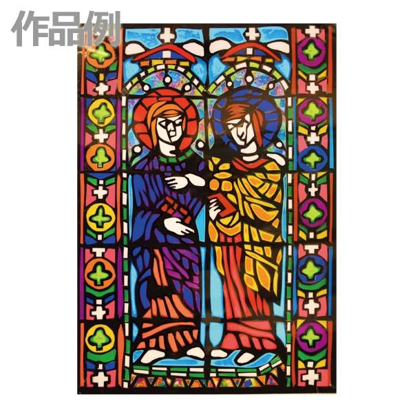 メール便可 プッシュ窓飾用本格ステンド 判セット 美術 ステンドグラス クリスマス 装飾 画材 ものづくりのアートロコ 通販 Yahoo ショッピング