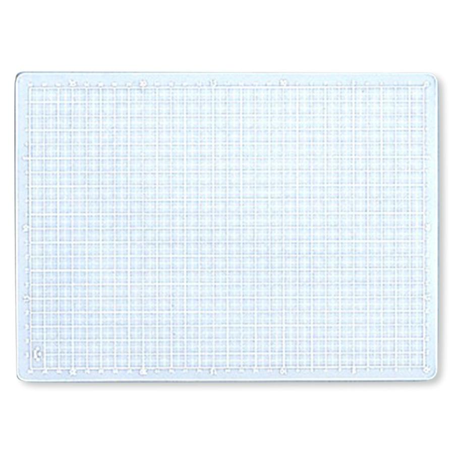 メール便可 ] スケルトン カッティングマット 方眼 A4サイズ 300×220mm