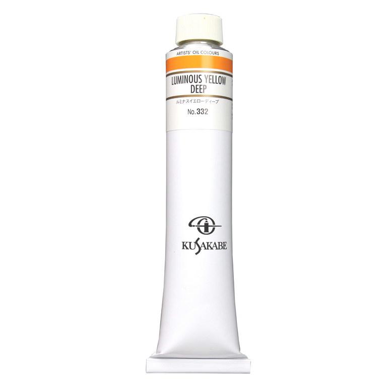油絵の具　まとめ売り　クサカベ 8本　各110ml 白あり！ クサカベ（KUSAKABE） 専門家用 油絵具 332 ルミナスイエロー ディープ
