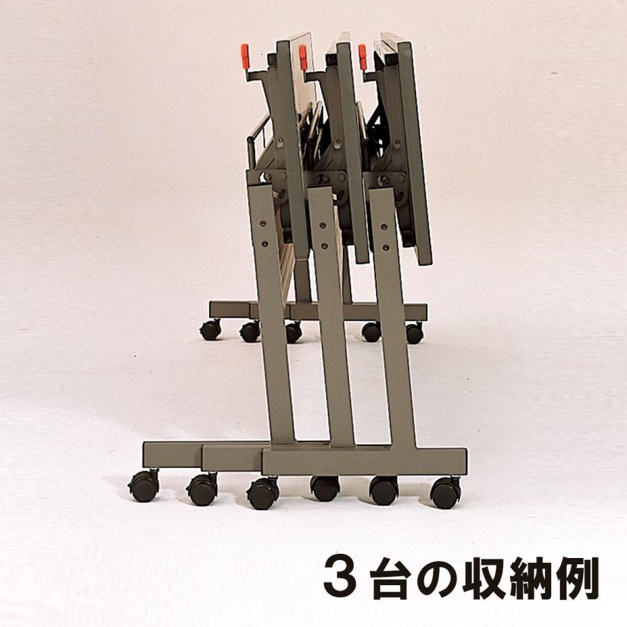＜メーカー直送品※代引きキャンセル不可＞ スタックテーブル 天板はね上げ式 組立式 STC-1860G 1800×600mm 【 机 作業台 折りたたみ テーブル 工作台 】_1