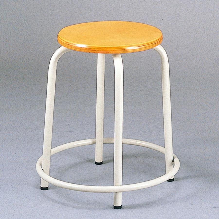 丸型椅子 C-52型 積重ね式 【 学校 美術 図工室 椅子 】 : 画材