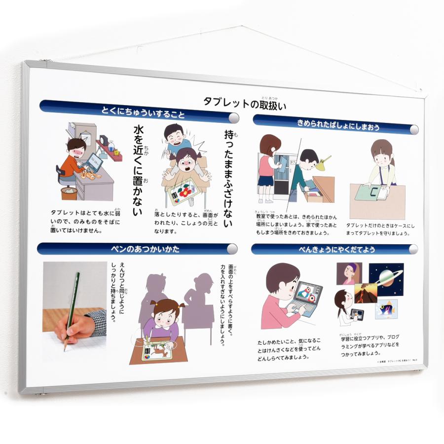 タブレットPCを使おう 掲示用 ポスター B2サイズ 5枚組 : 画材