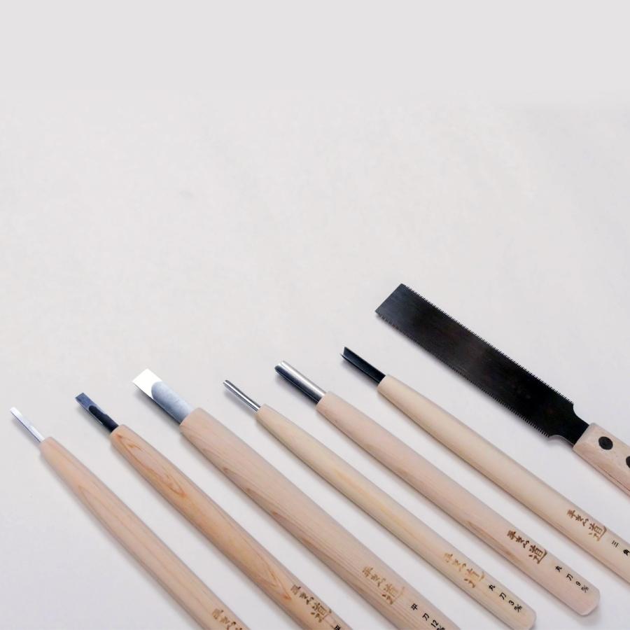 はしもとみおのはじめての 木彫セット 6本組 道刃物工業 【 ネコ はしもとみおのはじめての 木彫セット 6本組 道刃物工業 【 ネコ