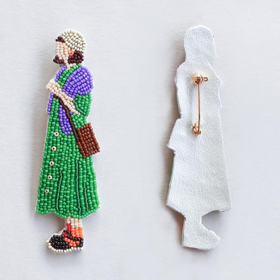 メール便可 ] ビーズ刺繍キット おでかけブローチキット ミュージアム