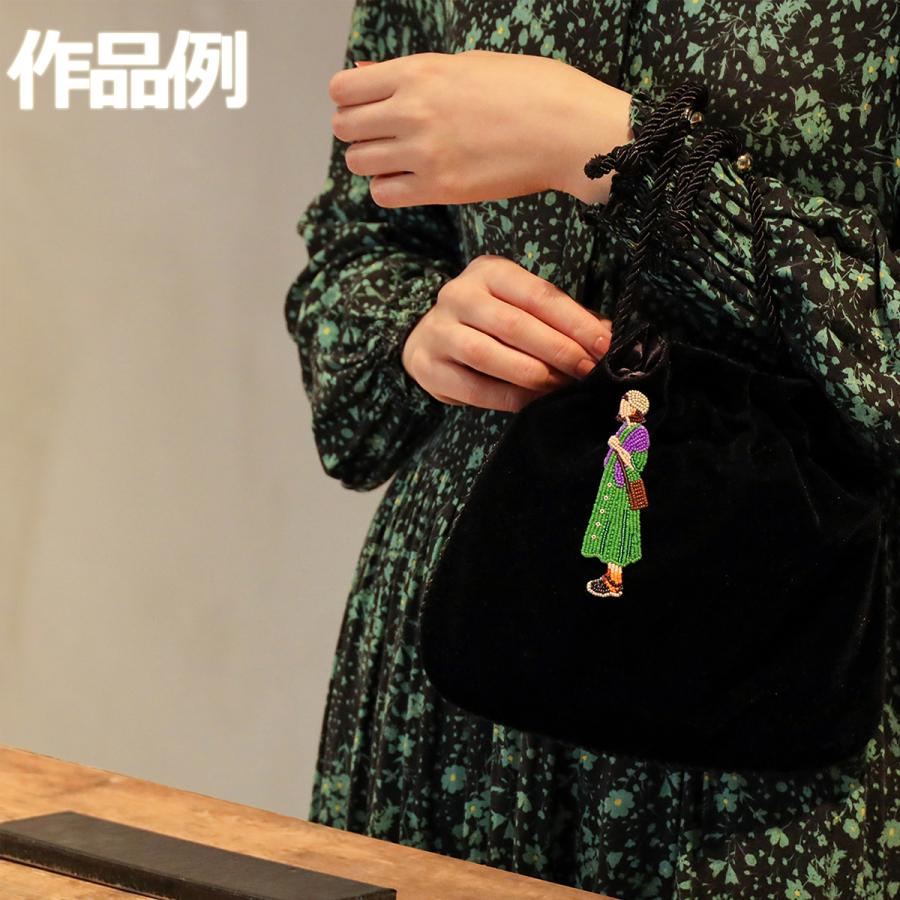 メール便可 ] ビーズ刺繍キット おでかけブローチキット ミュージアム