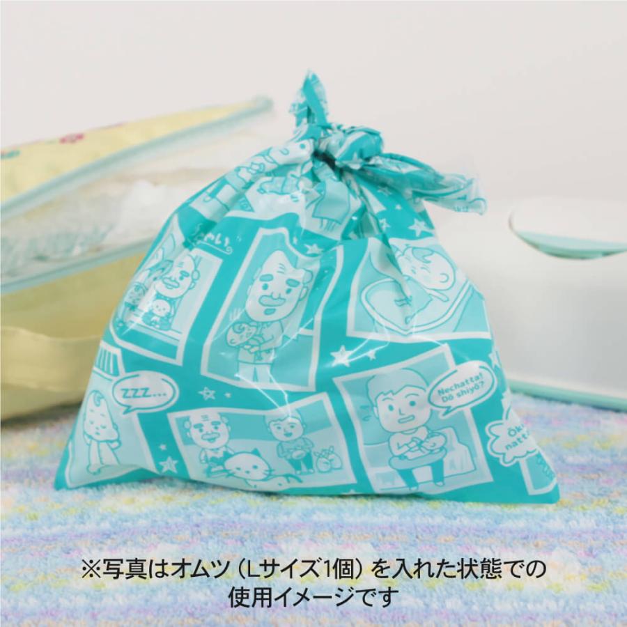 においにゃい SSサイズ 中身が見えにくいイラスト入り 100枚 25ミクロン厚 180×280mm おむつ袋 純国産 | においにゃい | 03