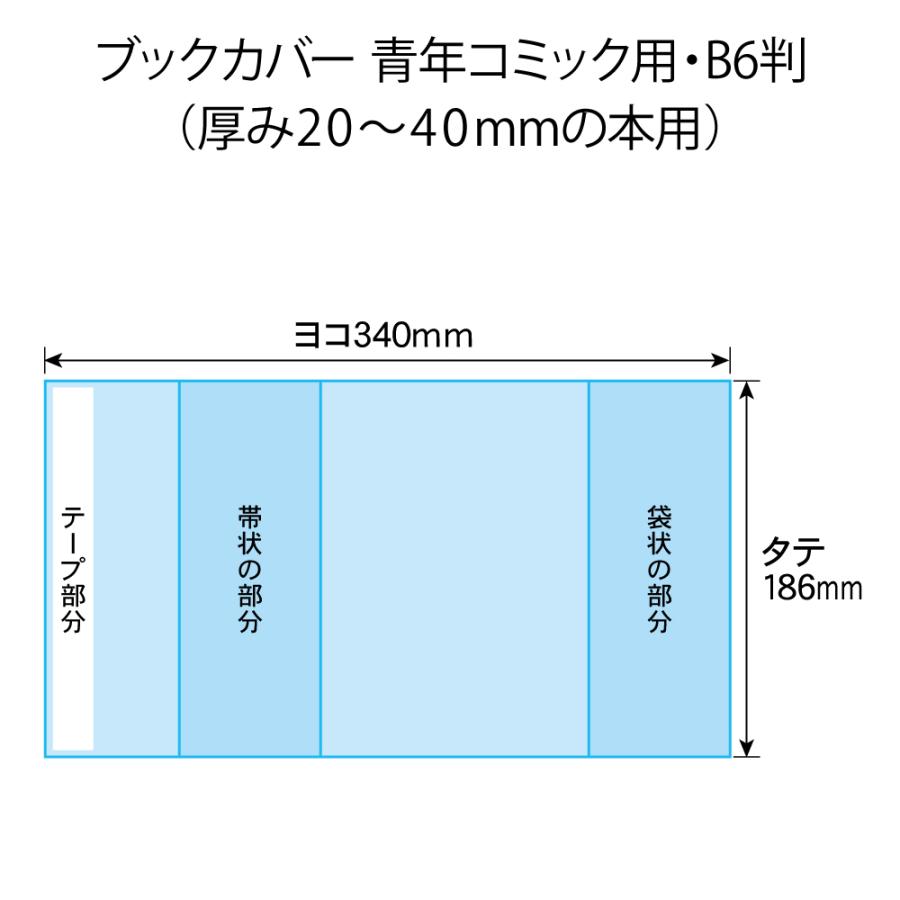 初日カバー 186枚 まとめ クルッとポン 透明ブックカバー 青年コミック用・B6判（厚さ20〜40mm用