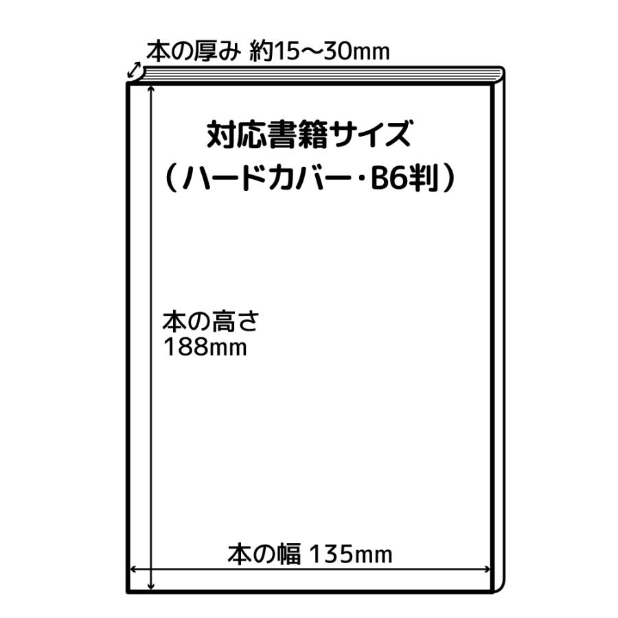 クルッとポン 透明ブックカバー ハードカバー・B6判 100枚 対応書籍