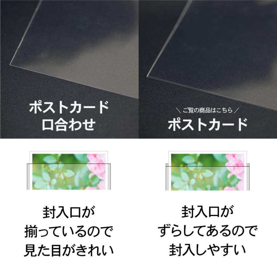 アート・エム OPP袋 ポストカード用 テープなし 100枚 30ミクロン厚