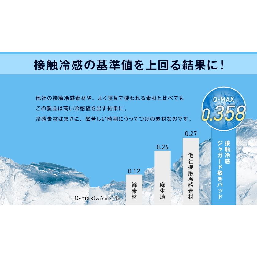 敷きパッド 冷感敷きパッド ダブル ひんやり敷きパッド 140×205