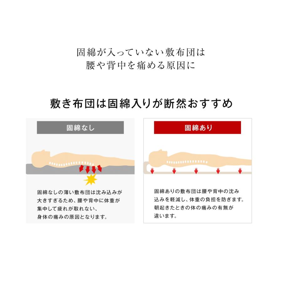 布団セット シングル 羽毛布団 と 敷布団 と 枕 の3点セット エクセルゴールド 羽毛布団  清潔固わた 敷き布団 まくら 新生活｜artmac｜17