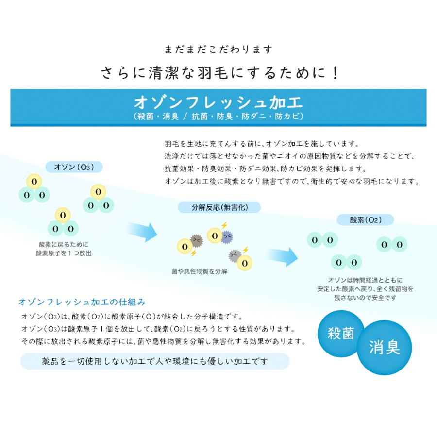 羽毛布団 シングル 羽毛ふとん 掛け布団 二層式 最高級 ハンガリー産ホワイトマザーグースダウン95% 羽毛量1.3kg 80サテン超長綿｜artmac｜09