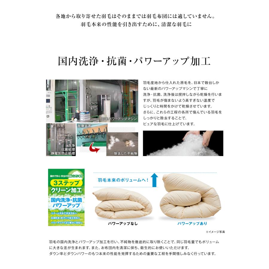 水鳥羽毛掛布団　ダブル　190×210cm　ハンガリーシルバーグ 楽天市場】羽毛布団 プレミアムタイプ ダブル 190×210cm 掛け布団