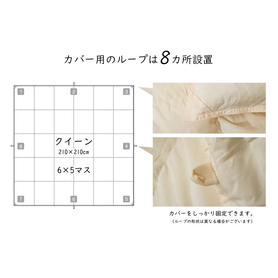 羽毛布団 羽毛ふとん クイーン 掛け布団 エクセルゴールド ホワイト