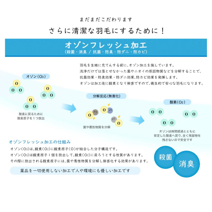 羽毛布団 ダブル 羽毛ふとん 掛け布団 日本製 プレミアムゴールド 二層式キルト 羽毛量1.7kg 80番手超長綿サテン 綿100%生地 冬用 暖かい｜artmac｜08