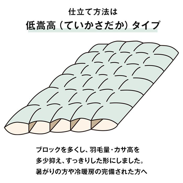 羽毛布団 リフォーム 打ち直し 日本全国対応 洗える機能：低嵩高(ていかさだか) ダブルを⇒ダブルへ｜artmac｜08