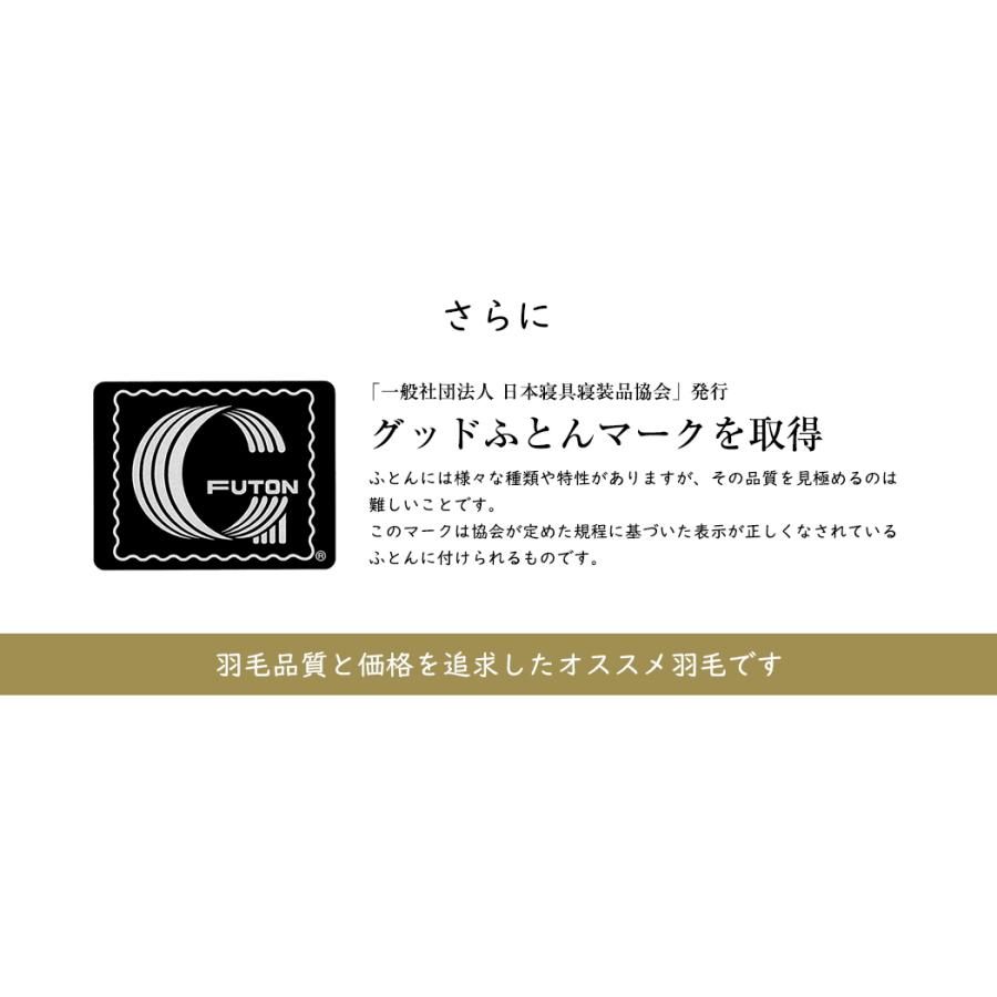 羽毛布団 羽毛ふとん 掛け布団 セミダブル ダウンケット 肌掛け布団 ロイヤルゴールド 新彊綿：薄掛けタイプ 羽毛量 0.5kg_11