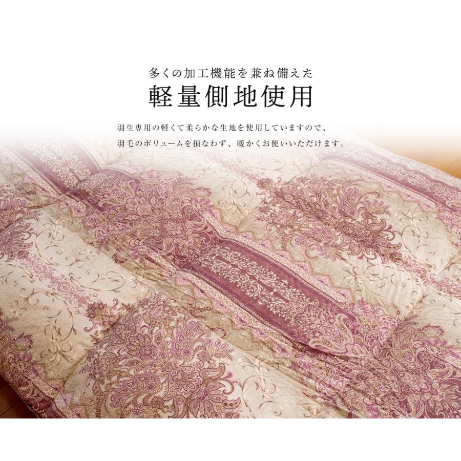 昭和西川 羽毛布団 シングル 掛け布団 羽毛ふとん冬布団 羽毛 冬 羽毛