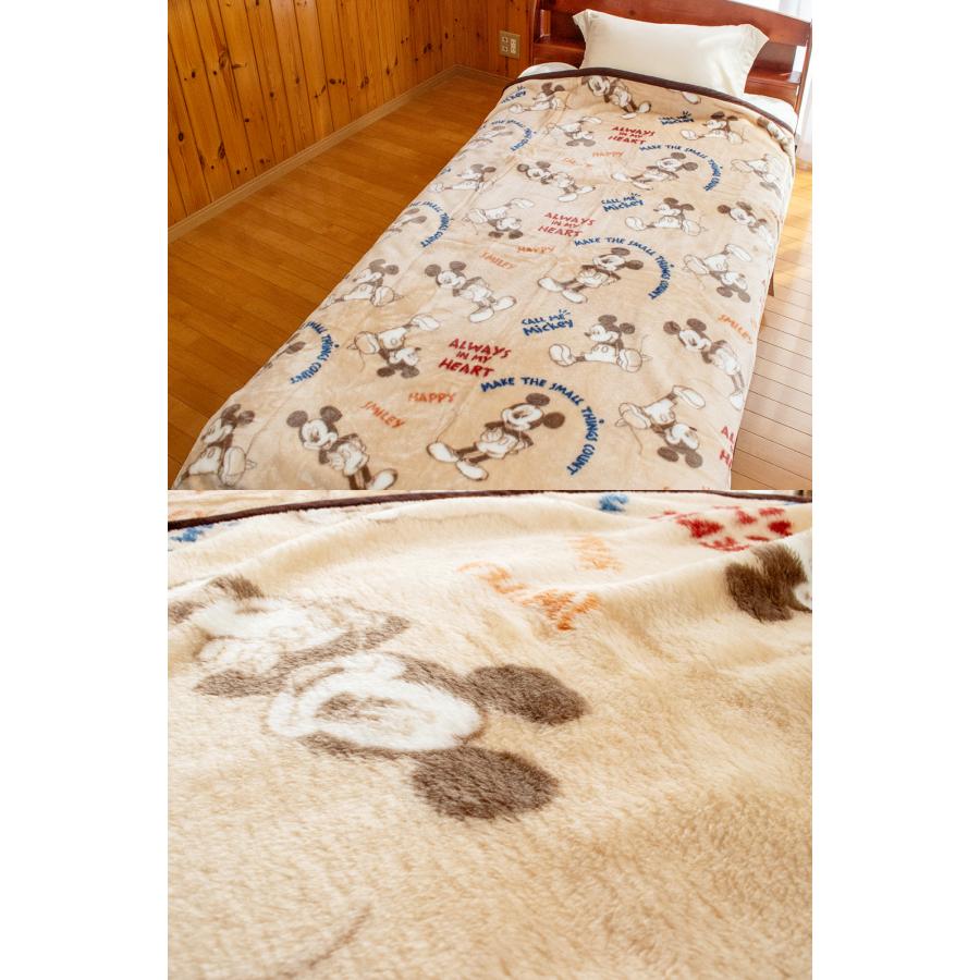 昭和西川 毛布 ニューマイヤー毛布 1.0kg ディズニー ミッキーマウス