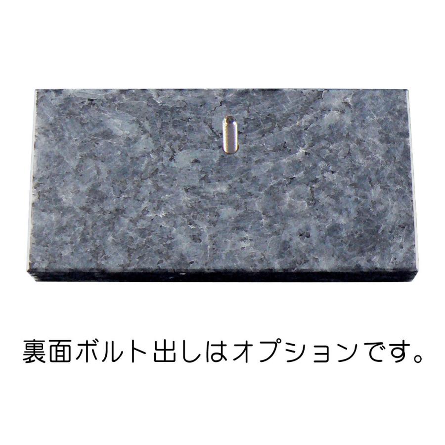 表札 天然石表札 戸建て 御影石 ブルーパール 石材表札 A19t : 表札