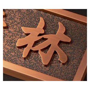 表札 ステンレス 戸建て 切り文字 （銅メッキ）CU21 |  | 02