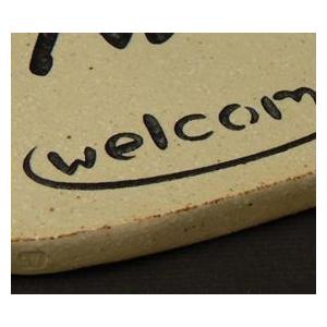 表札 おしゃれ 陶器 手作り表札 犬 イヌ Ｍ０４ |  | 02