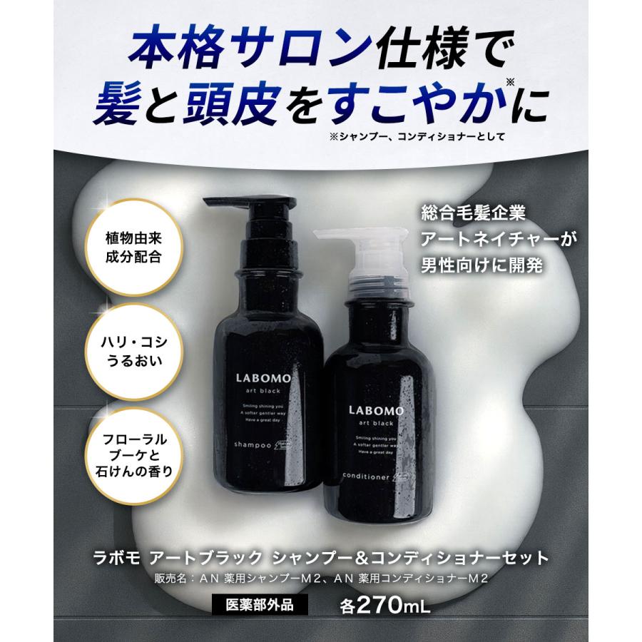 LABOMO 薬用シャンプー 270mL メンズ シャンプー フケ かゆみ 男性