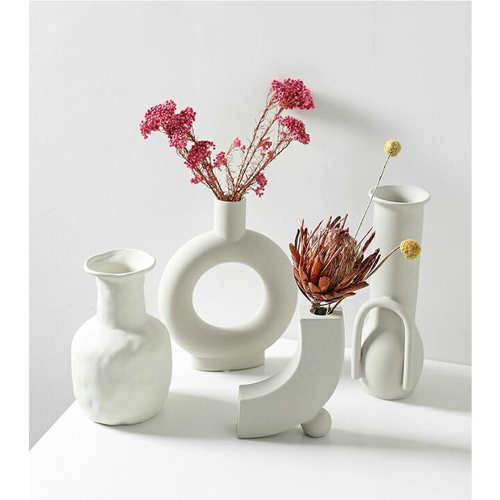WHYTO 陶磁器 フラワーベース 全8種類 花瓶 一輪挿し ホワイト WHYTO 陶磁器 フラワーベース 全8種類 花瓶 一輪挿し ホワイト