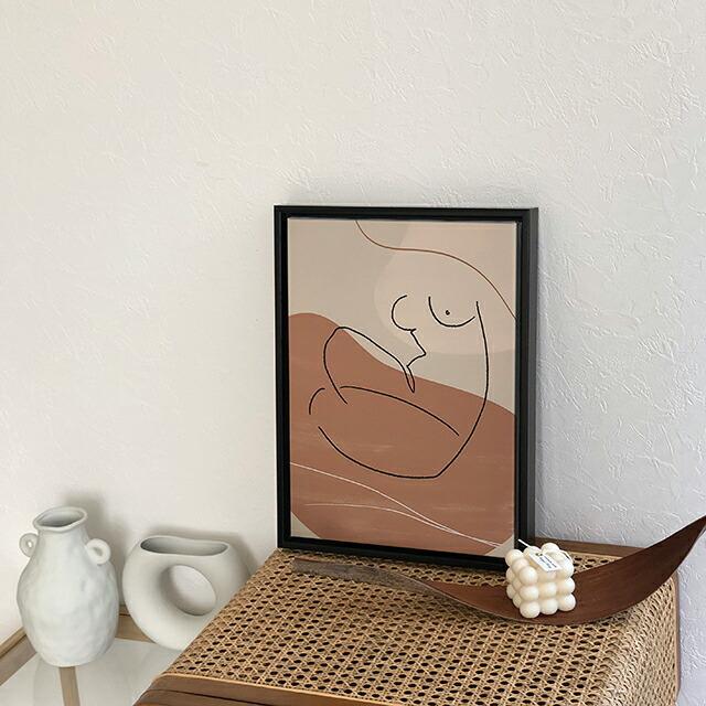 nudie アートポスター フレーム付き 40×30cm [ART OF BLACK] : poster 