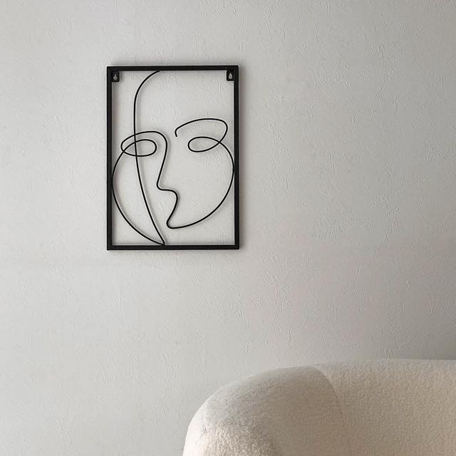 One stroke ワイヤー ウォールアート パネル [ART OF BLACK] poster03065ART OF BLACK