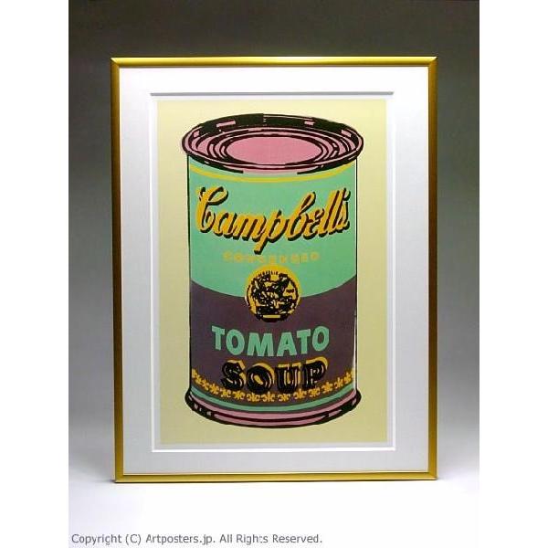 【出荷区分B】アンディ・ウォーホル　キャンベルスープ缶(緑と紫)　額付ポスター Andy Warhol:Colored Campbell's Soup Can, 1965 (green & purple)｜artposters｜04